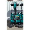Image 8 : AGT INDUSTRIAL H15R TEAL GAS POWERED 13.5HP RUBBER TRACK MINI EXCAVATOR WITH ATTACHED DIGGING