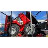 Image 2 : AGT INDUSTRIAL SDA-140W RED GAS POWERED PNEUMATIC TIRE RIDE ON MINI SKID STEER WITH ATTACHED 44"