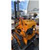 Image 3 : SDLOOL SL360T YELLOW 420CC GAS POWERED RUBBER TRACK STAND ON MINI SKID STEER LOADER WITH