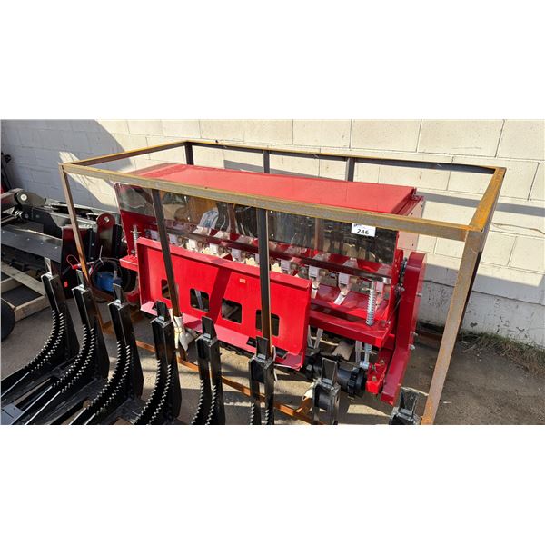 AGT STSD10 RED INDUSTRIAL SKID STEER SEEDER ATTACHMENT