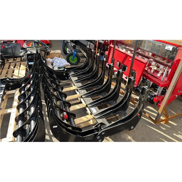 GY-CLG72, 72" HYDRAULIC SKID STEER CURVED LOG GRAPPLE ATTACHMENT