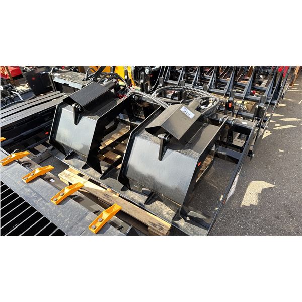 GIYI GY-HWG72 SKID STEER 72" INDUSTRIAL HYDRAULIC GRAPPLE BUCKET