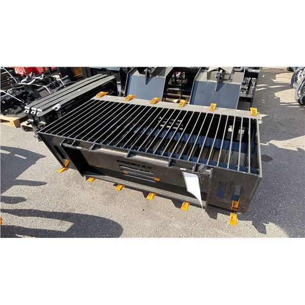 GIYI GY-RB66, 66" HEAVY DUTY SKID STEER ROCK BUCKET ATTACHMENT