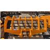 Image 2 : 307 YELLOW 48" GRAVEL RAKE EXCAVATOR ATTACHMENT