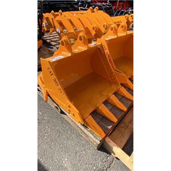 303 YELLOW 24" DIGGING BUCKET EXCAVATOR ATTACHMENT