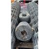 Image 3 : 5 LARGE ROLLS OF 7' FIXED KNOT WIRE METAL FENCING & 2 BUNDLES OF BARBED WIRE