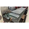 Image 4 : 3 PALLETS OF ASSORTED SIZED INDUSTRIAL ROLLER CONVEYOR SECTIONS, LEGS & CABLE CHANNEL