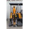 Image 8 : VICSEC VC15 YELLOW 13.5 HP GAS POWERED RUBBER TRACK MINI EXCAVATOR WITH ATTACHED DIGGING BUCKET,