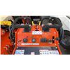 Image 6 : SDLOOL SL36C ORANGE 420CC GAS POWERED RUBBER TRACK STAND ON MINI SKID STEER LOADER WITH 42"W