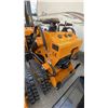 Image 4 : SDLOOL SL360T YELLOW 420CC GAS POWERED RUBBER TRACK STAND ON MINI SKID STEER LOADER WITH 42"W
