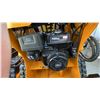 Image 5 : SDLOOL SL360T YELLOW 420CC GAS POWERED RUBBER TRACK STAND ON MINI SKID STEER LOADER WITH 42"W