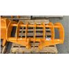 Image 2 : 307 YELLOW 48" GRAVEL RAKE EXCAVATOR ATTACHMENT
