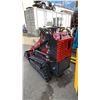 Image 3 : YSRT14 RED 420CC GAS POWERED RUBBER TRACK STAND ON MINI SKID STEER LOADER WITH 32"W BUCKET