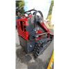 Image 4 : YSRT14 RED 420CC GAS POWERED RUBBER TRACK STAND ON MINI SKID STEER LOADER WITH 32"W BUCKET