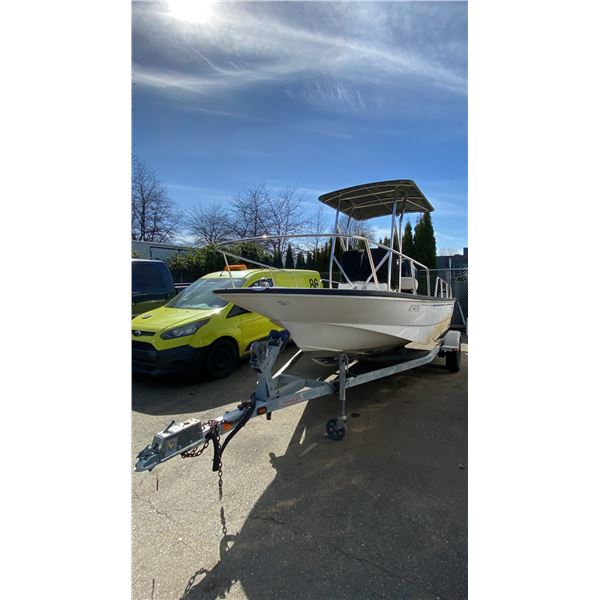 2008 KARAVAN BW235 BOAT TRAILER, SINGLE AXLE, GREY, VIN 5KTBS20178F002788,