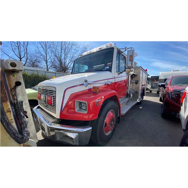 1997 FREIGHTLINER FL70, 2DR PUMPER, WHITE, VIN 1FV6HLCA8VH784322,