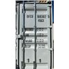Image 2 : GREY 40' 52,910 LB MAX CAPACITY INDUSTRIAL TRANSPORT CONTAINER WITH 4 DUAL SWING SIDE DOORS DUAL