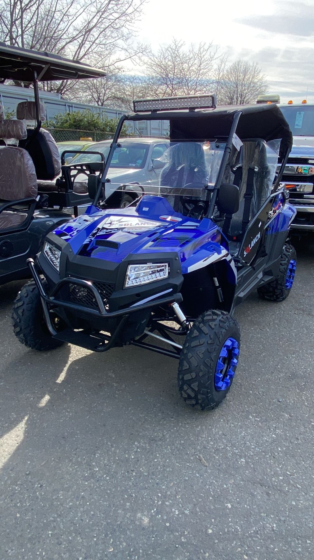 Blue Rugged Utv SDLANCH XY200KT BLUE GAS POWERED UTV/SIDE BY SIDE *ASSEMBLED* - Able ...