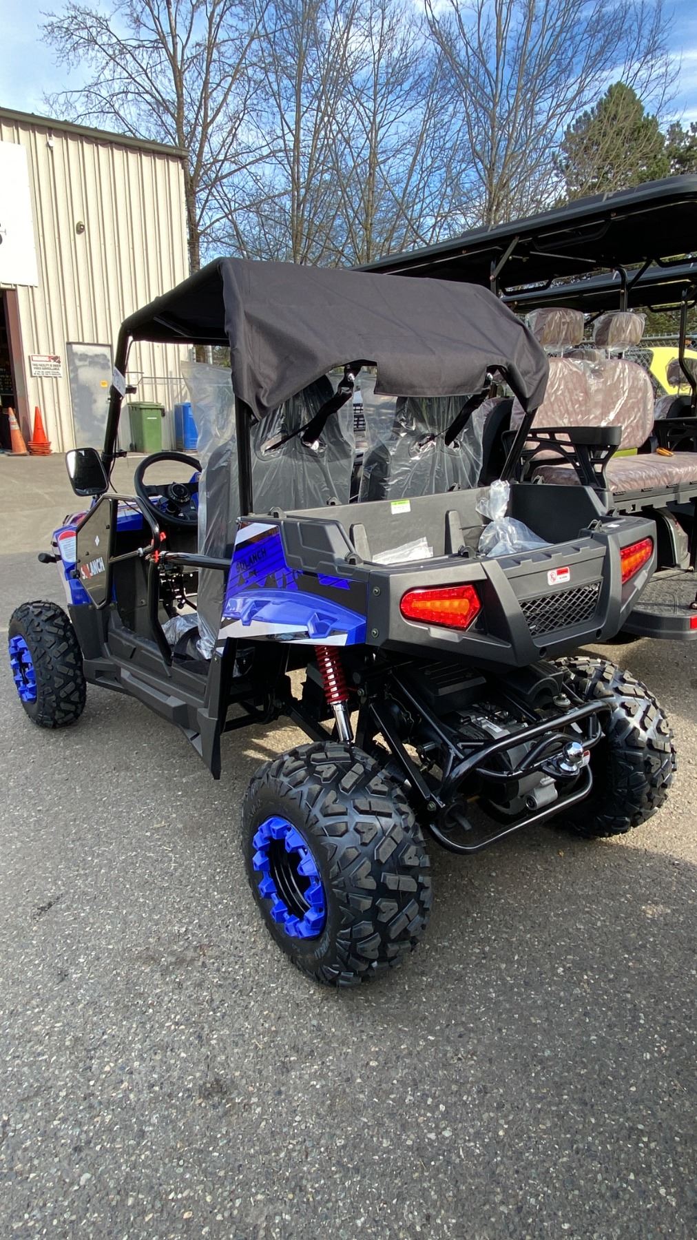 Blue Rugged Utv SDLANCH XY200KT BLUE GAS POWERED UTV/SIDE BY SIDE *ASSEMBLED* - Able ...