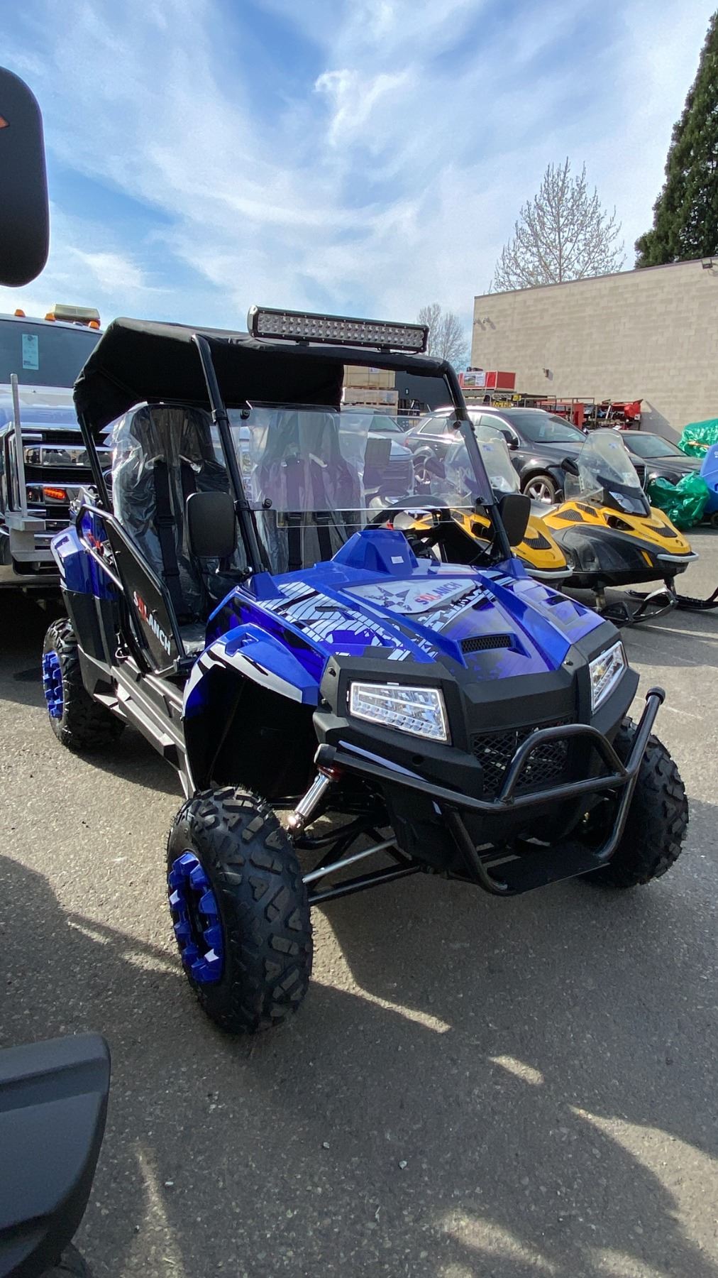 Blue Rugged Utv SDLANCH XY200KT BLUE GAS POWERED UTV/SIDE BY SIDE *ASSEMBLED* - Able ...