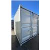 Image 2 : 10FT GREY OFFICE STORAGE SHIPPING CONTAINER WITH DUAL SWING REAR DOORS, CAMS,