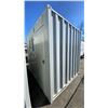 Image 3 : 10FT GREY OFFICE STORAGE SHIPPING CONTAINER WITH DUAL SWING REAR DOORS, CAMS,