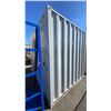 Image 3 : 10FT GREY OFFICE STORAGE SHIPPING CONTAINER WITH DUAL SWING REAR DOORS, CAMS,
