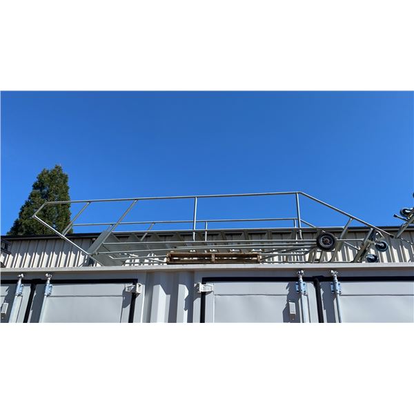 APPROX 12' GREY MOBILE WAREHOUSE STAIRS