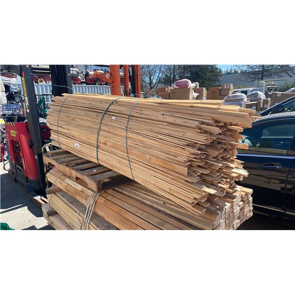 LIFT OF ASSORTED SIZE HEMLOCK WOOD APPROX 8'L