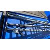 Image 5 : BLUE MOBILE ANGLED INDUSTRIAL MATERIAL RACK APPROX 7'L X 3'D X 6' 7"H WITH 5 METAL LOAD BARS