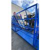 Image 4 : BLUE MOBILE ANGLED INDUSTRIAL MATERIAL RACK APPROX 7'L X 3'D X 6' 7"H