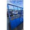 Image 2 : BLUE MOBILE ANGLED INDUSTRIAL MATERIAL RACK APPROX 7'L X 3'D X 6' 7"H