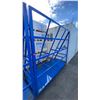 Image 3 : BLUE MOBILE ANGLED INDUSTRIAL MATERIAL RACK APPROX 7'L X 3'D X 6' 7"H