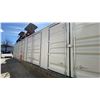 Image 4 : GREY 40' 52,910 LB MAX CAPACITY INDUSTRIAL TRANSPORT CONTAINER WITH 4 DUAL SWING SIDE DOORS DUAL