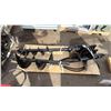 Image 2 : MINI EXCAVATOR AUGER SET- DRIVE MOTOR WITH 3 AUGER BITS, 16", 12" & 8"