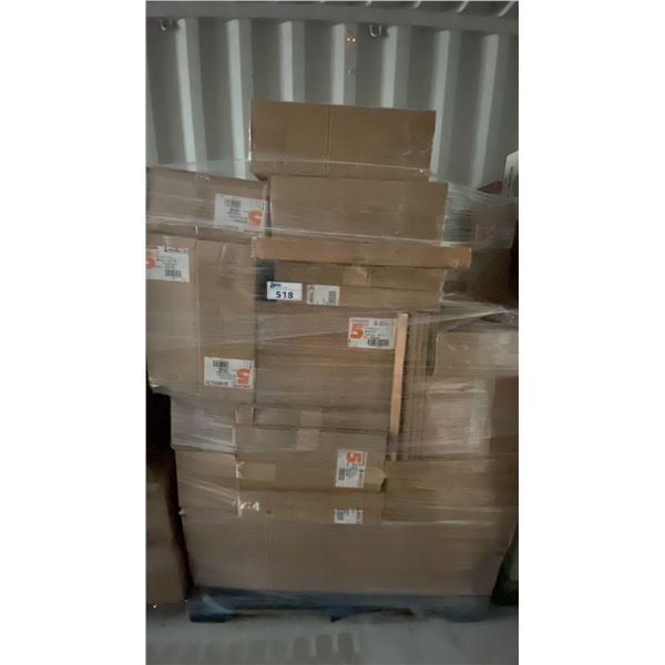 PALLET OF ASSORTED COMMERCIAL 5" FIREPLACE VENTING, DUCTING & COMPONENTS