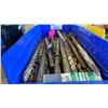 Image 1 : BIN OF ASSORTED INDUSTRIAL DRILL BITS AND CHISELS