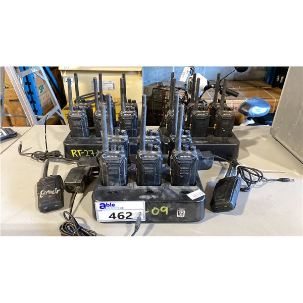 3 SETS OF 6 RETEVIS WALKIE TALKIES