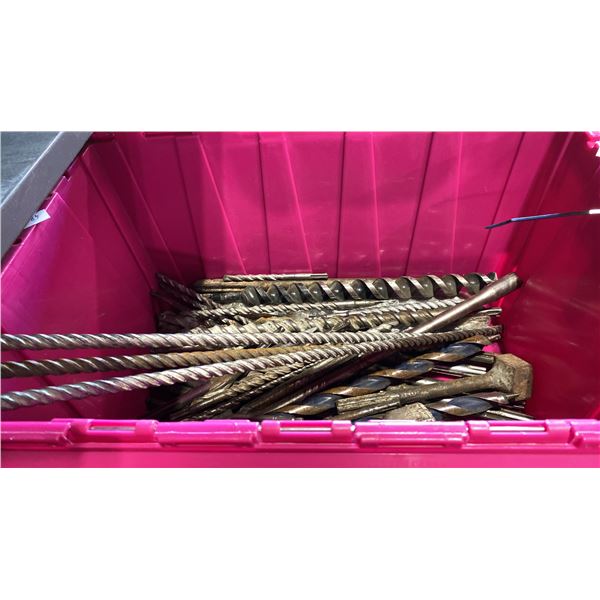 ONE BIN OF ASSORTED CONCRETE DRILL BITS *BIN NOT INCLUDED*