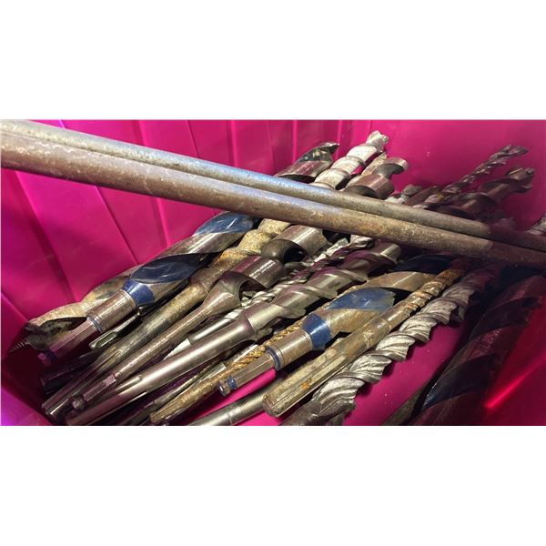 ONE BIN OF ASSORTED CONCRETE DRILL BITS *BIN NOT INCLUDED*