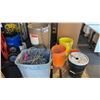 Image 1 : PALLET WITH (6) ASSORTED CONTAINERS OF LARGE VARIETY OF HEAVY CHAIN