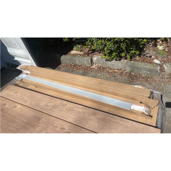 4 BOXES OF WIREMOLD METAL INDUSTRIAL RACEWAY CABLE CHANNEL COVERS