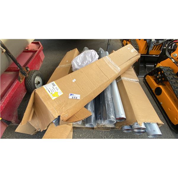 PALLET OF ASSORTED COMMERCIAL FIREPLACE VENTING, DUCTING & COMPONENTS
