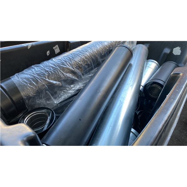 BIN OF ASSORTED FIREPLACE VENTILATION PIPE *BIN NOT INCLUDED*