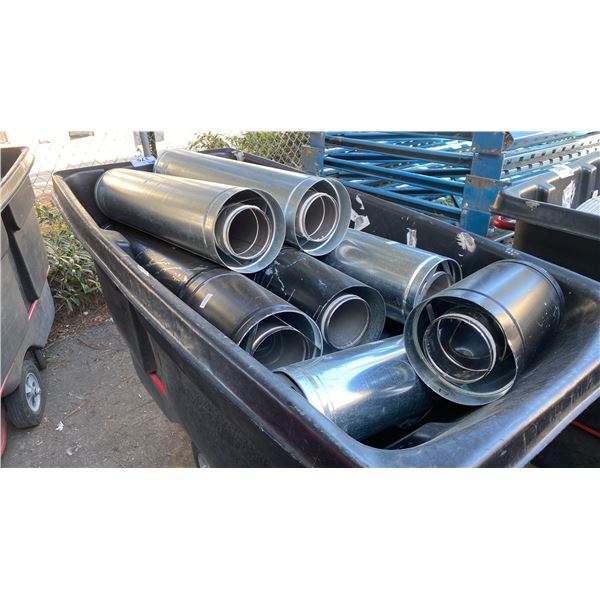 BIN OF ASSORTED FIREPLACE VENTILATION PIPE *BIN NOT INCLUDED*