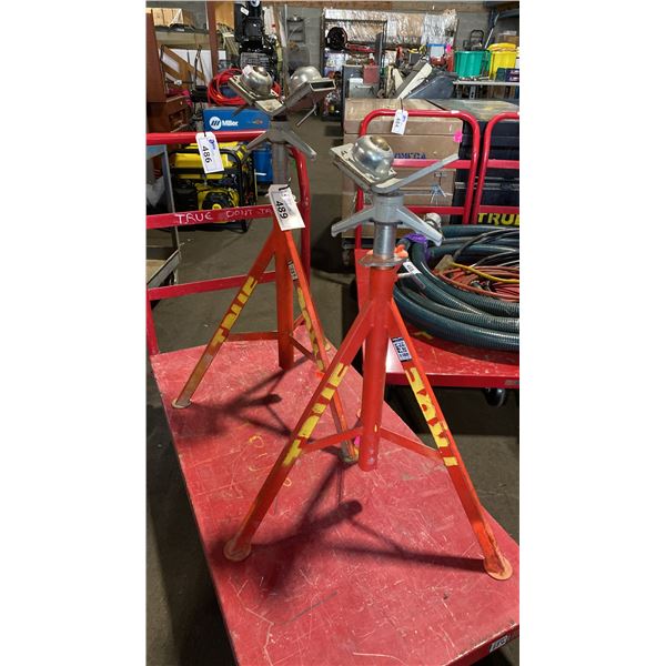 PAIR OF RIDGID PIPE STANDS