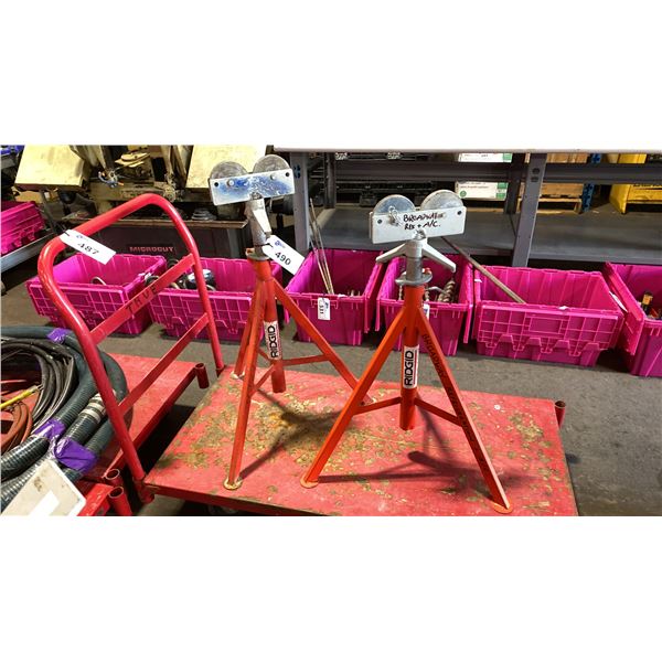 PAIR OF RIDGID PIPE STANDS