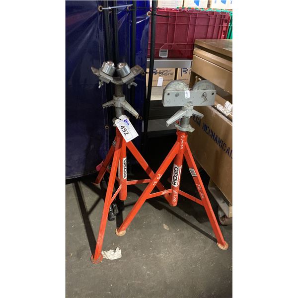 PAIR OF RIDGID PIPE STANDS