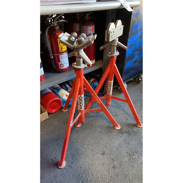 PAIR OF RIDGID PIPE STANDS