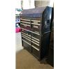 Image 2 : 2PC HUSKY BLACK HEAVY DUTY MOBILE 14 DRAWER TOOL CHEST & CABINET SET APPROX 65"H X 18"D X 42"W